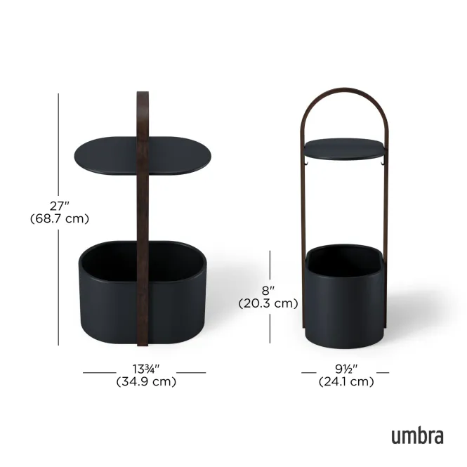 Hovedbilde Umbra Bellwood sidebord med oppbevaring sort ...
