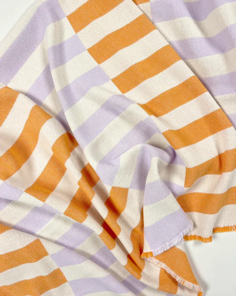 Maison Deux Tiles Pledd Oransje/Lilla