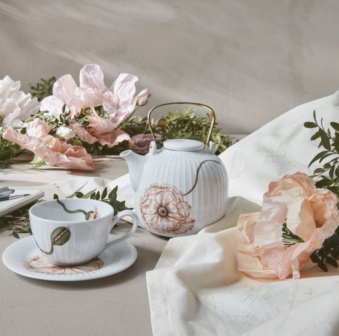 Hovedbilde Kähler Poppy Tekanne Hvit 1,2 L