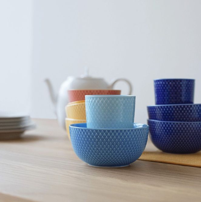 Hovedbilde Lyngby Porcelæn Rhombe Color Krus Turkis 33 cl