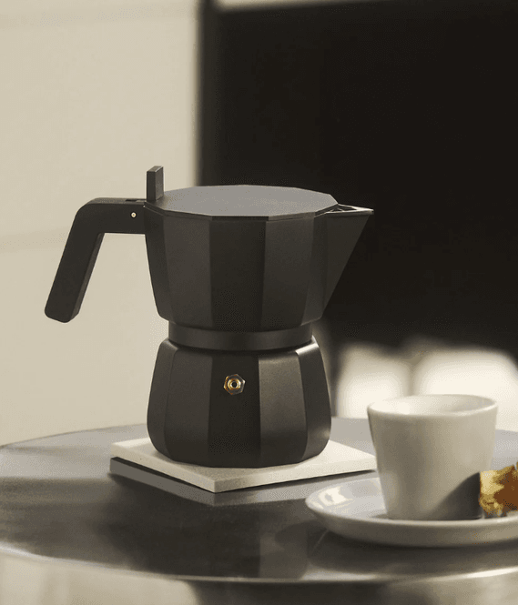 Hovedbilde Alessi Moka Espressokanne 3 Kopper Sort
