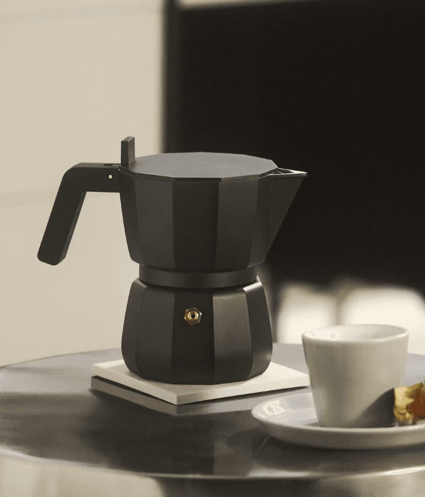 Alessi Moka Espressokanne 3 Kopper Sort