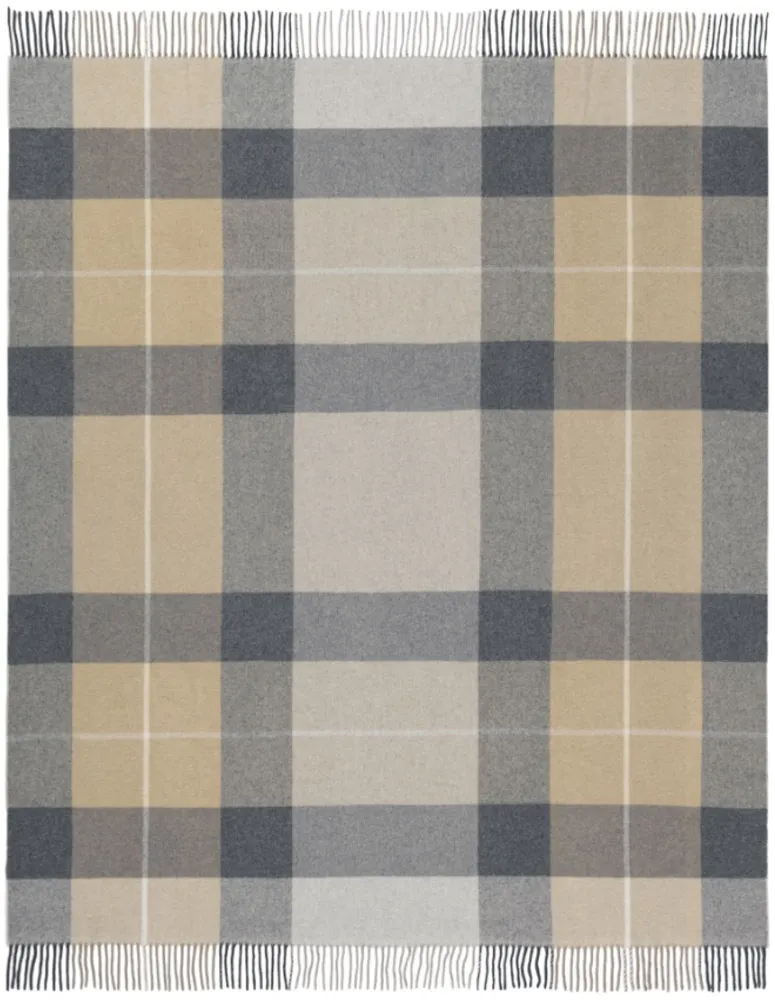 Biederlack Quito Ullpledd 130x170 cm Beige