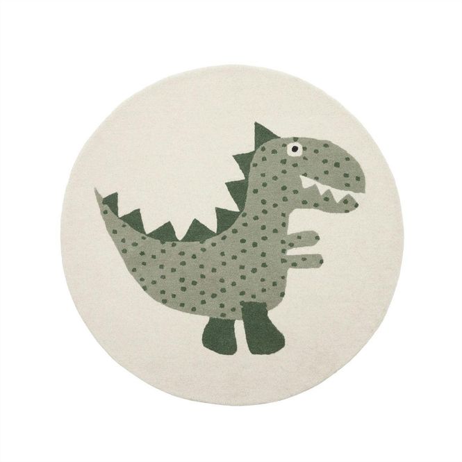 Hovedbilde OYOY Mini Dino Teppe Ø120 cm Grønn