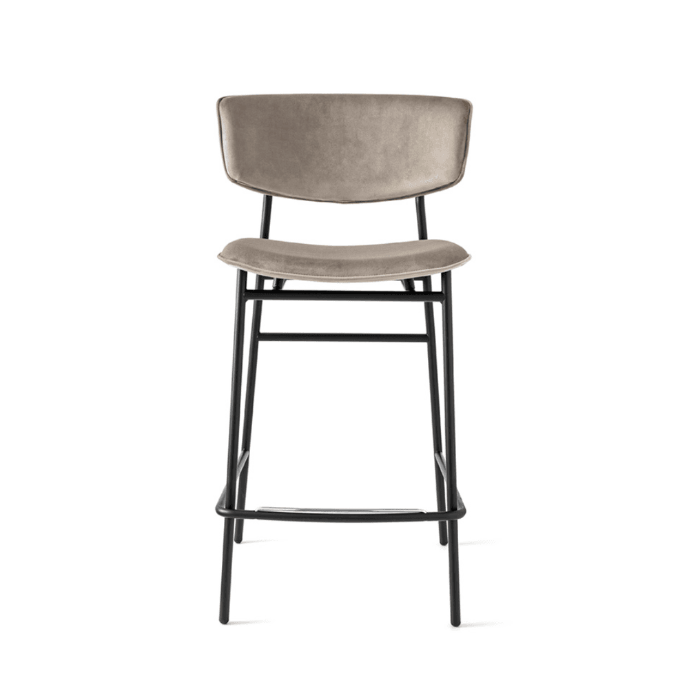 Fifties Barkrakk Matt svart / Sand