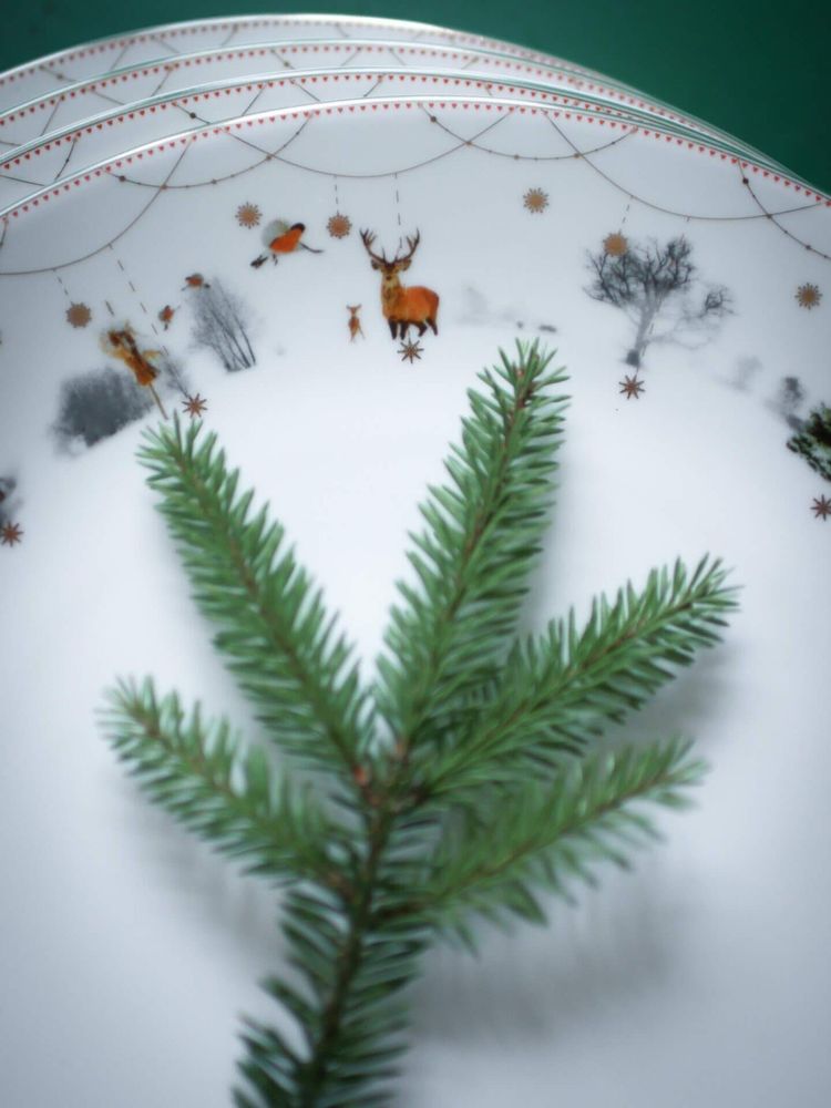Wik & Walsøe Julemorgen Story Tallerken 28 cm