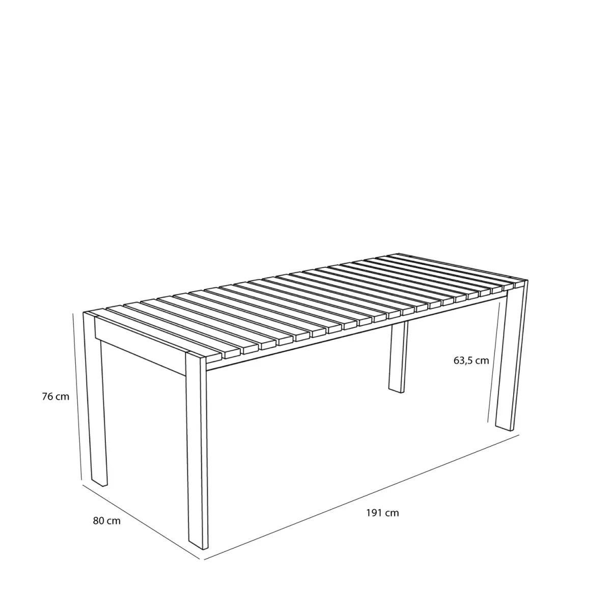 Hübsch Haus Bord Stort Beige