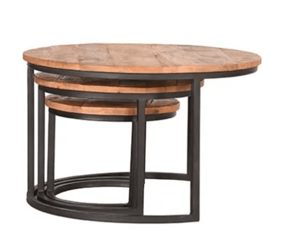 Trend Collection Salongbordsett S/3 Mangotre Natur 70 cm