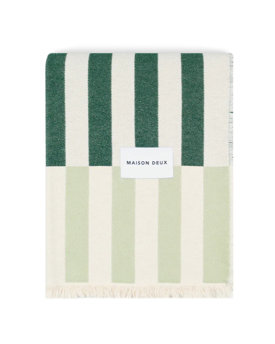 Maison Deux Tiles Pledd Salvie/Grønn