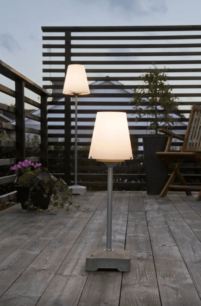 Trend Collection Lucca Lounge lav – utendørslampe med E27-sokkel, grå 59 cm