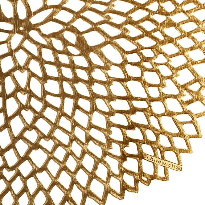 Hovedbilde Chilewich Dahlia Spisebrikke Messing 4stk