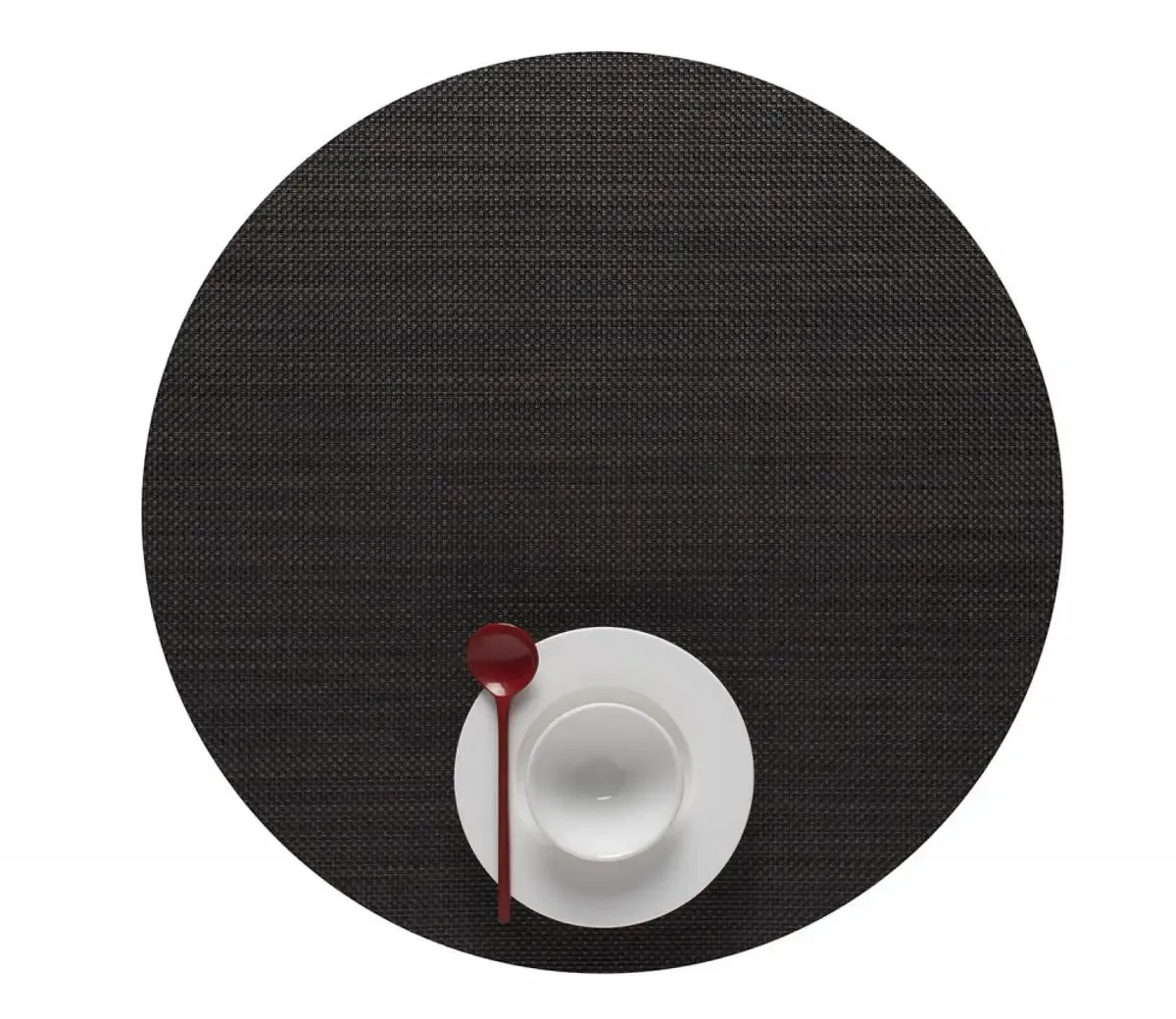 Chilewich Spisebrikke Mini Basketwave Rund Espresso 4stk