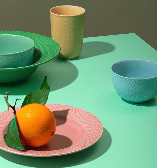 Hovedbilde Lyngby Porcelæn Rhombe Aqua Bowl Ø13cm