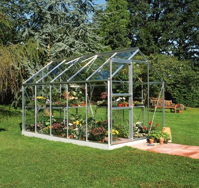 Hovedbilde Halls Drivhus Popular Herdet Glass Sort 6,2 m²