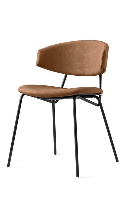 Hovedbilde Calligaris Sophia stol matt sort / tobakk