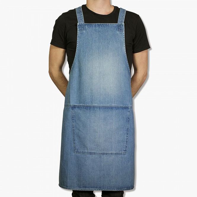 Hovedbilde Dutchdeluxes Suspender Forkle Denim Blå