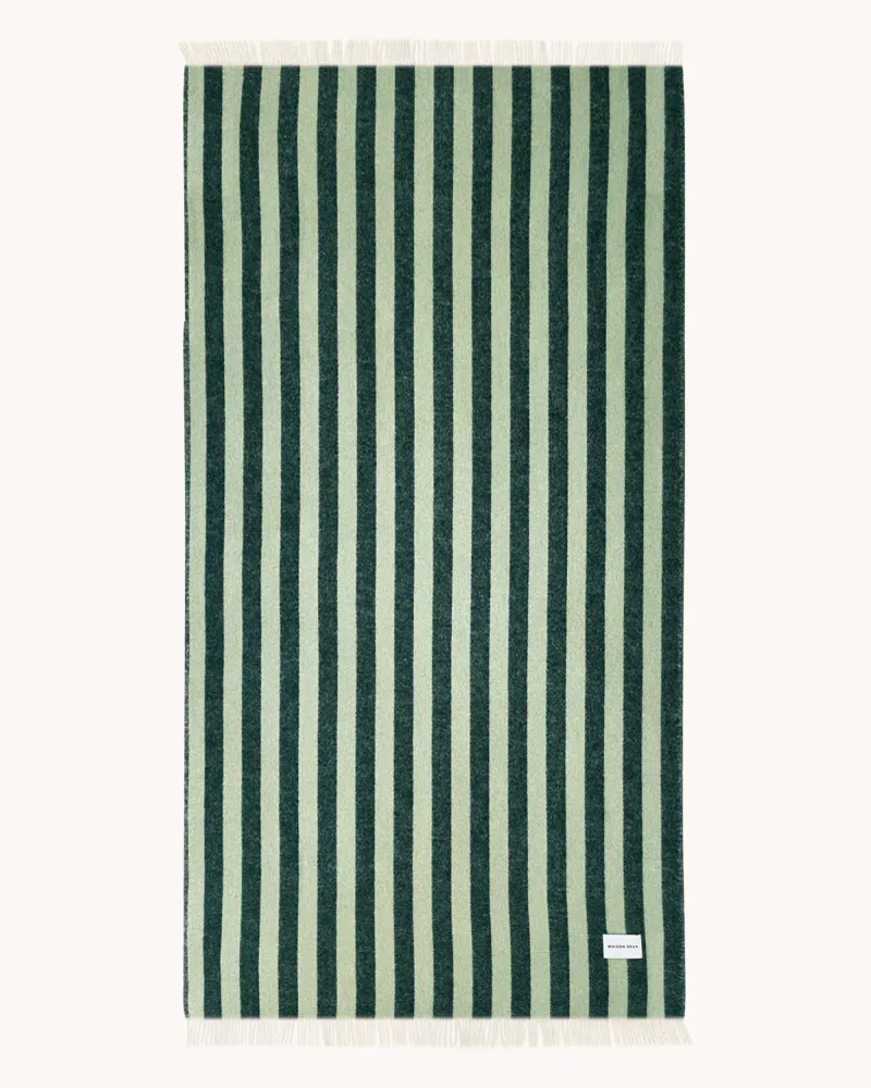 Maison Deux Candy Wrap XL Pledd Grønn/Mørk grønn
