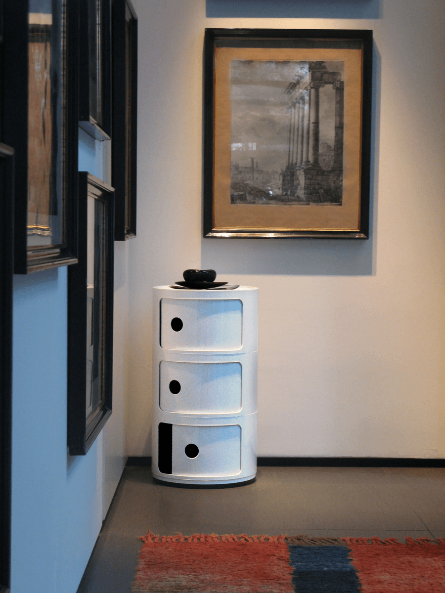 Kartell Componibili Oppbevaring med 2 rom Sort