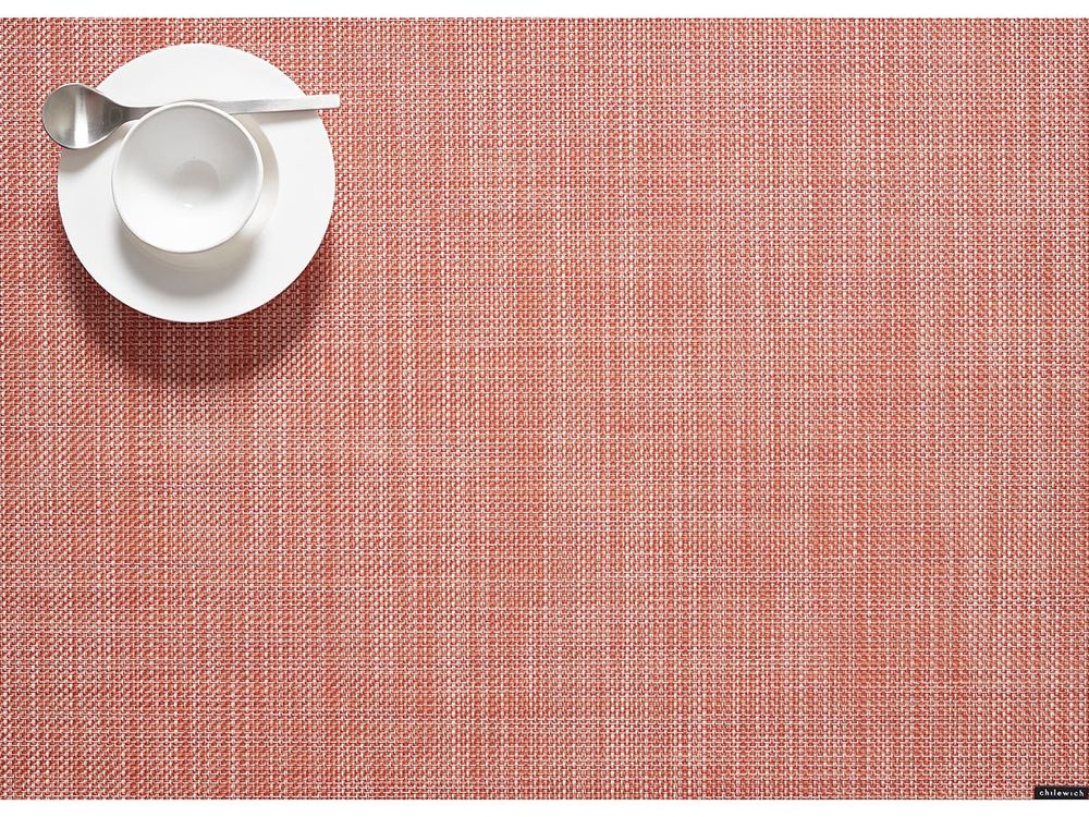 Chilewich Spisebrikke Mini Basketwave Clay 4stk
