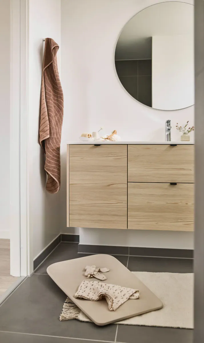 Leander Woodland Håndkle m/hette Cool Grey