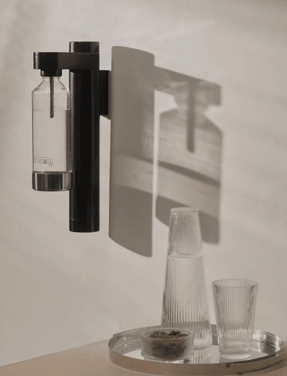 Stelton Brus Carbonator, Veggmontert Sort