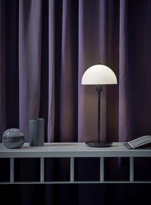 Hovedbilde Herstal Vienda X Bordlampe Sort / Glass