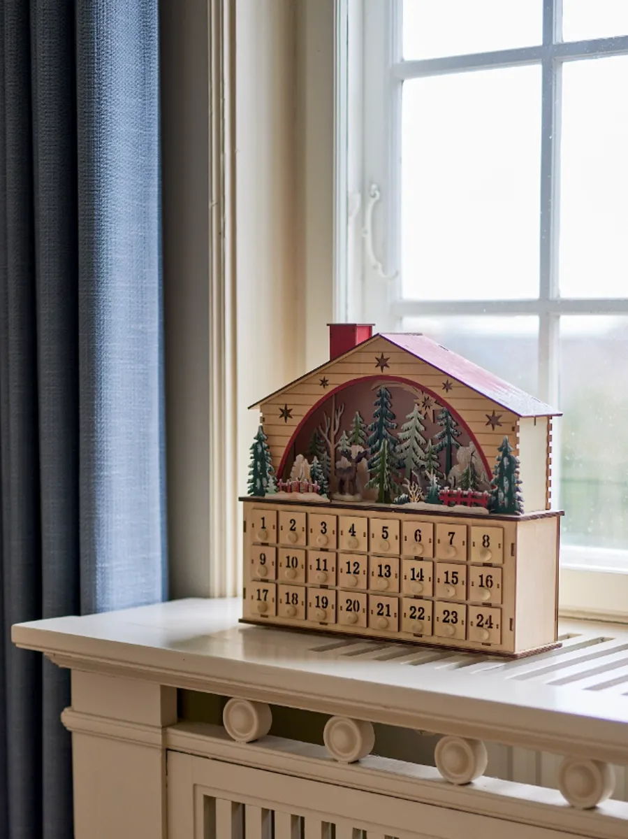Bloomingville Melvin Adventskalender med LED-lys