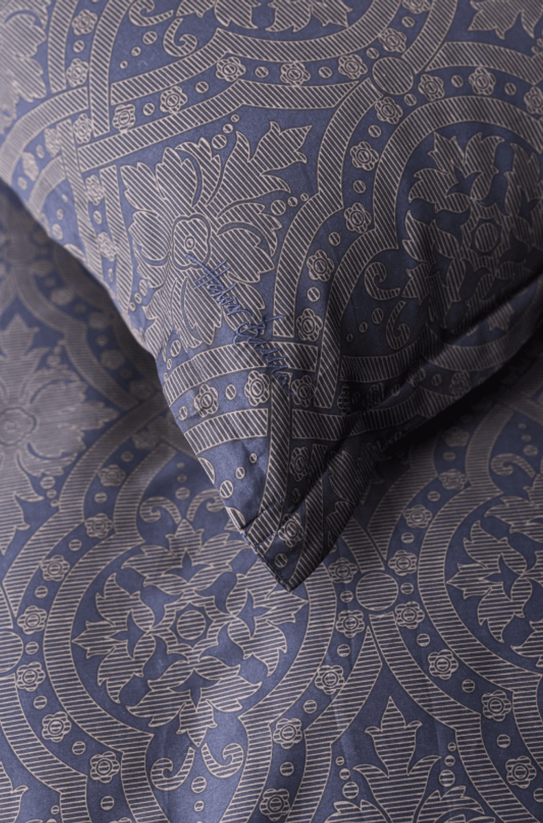 Halvor Bakke Frogner sengesett 140×200 cm/50×70 cm  Blå/Midnight Blue