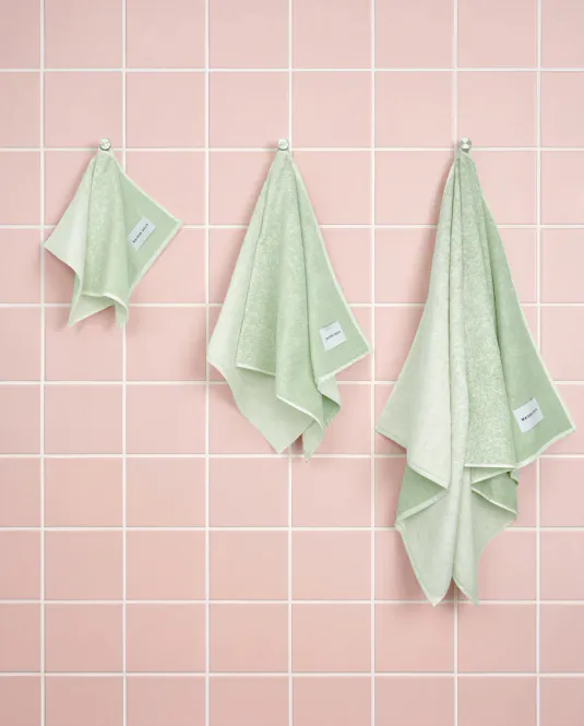 Hovedbilde Maison Deux Gradient Badehåndkle Sage Vanilla ...