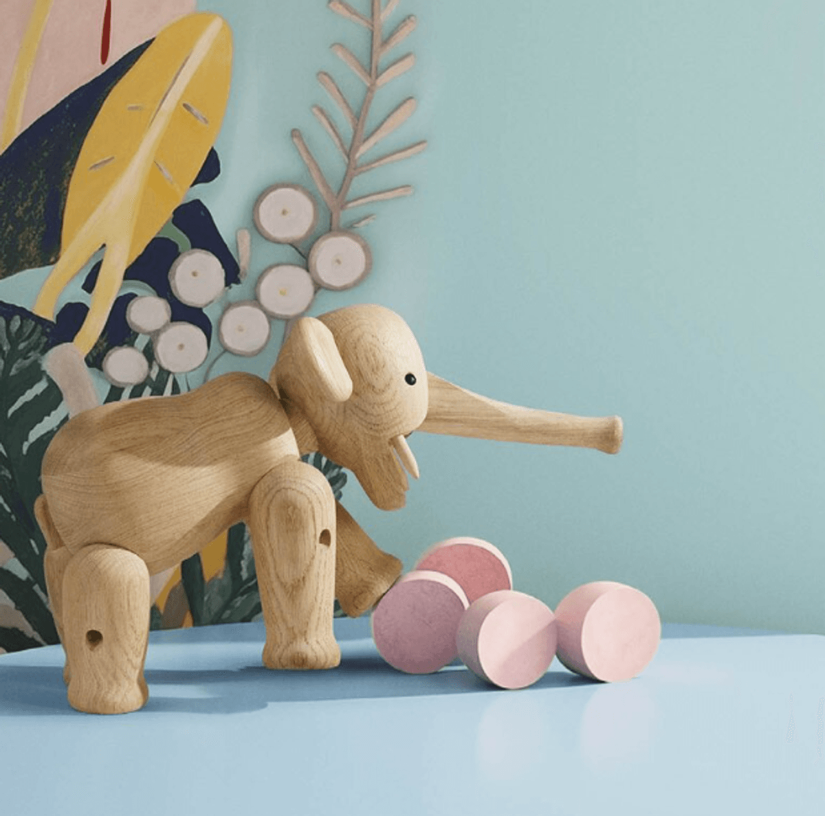 Kay Bojesen Denmark Elefant Stor 22 cm, Eik