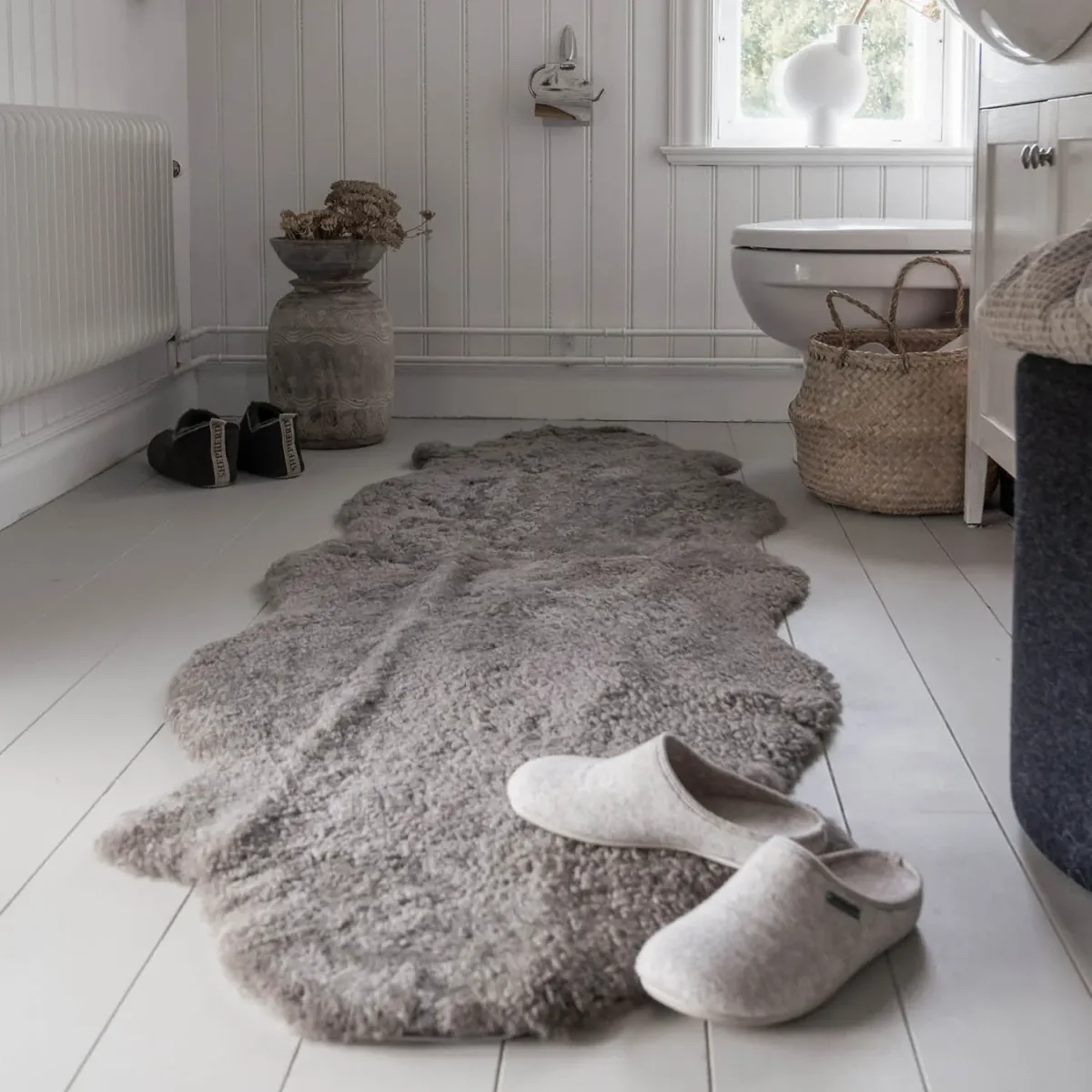 Shepherd Ella Saueskinn 190x60 cm Stone