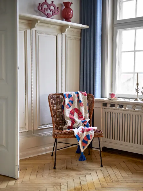 Hovedbilde Bloomingville Candice Julepledd Bomull 130x160 cm