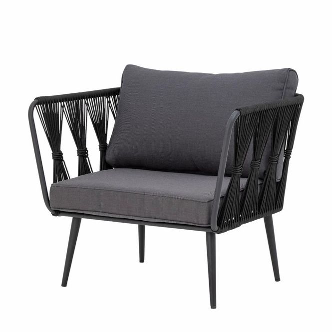 Hovedbilde Bloomingville Pavone Loungestol Sort 2 stk