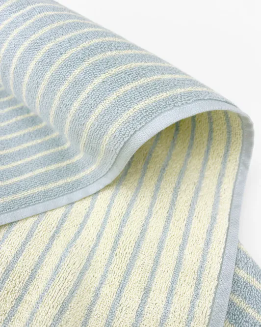 Hovedbilde Maison Deux Dual Stripe Badehåndkle Blue Butter ...