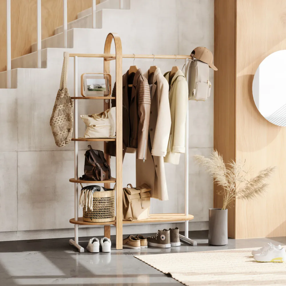 Umbra Bellwood Klesstativ Hvit/Natur Stor