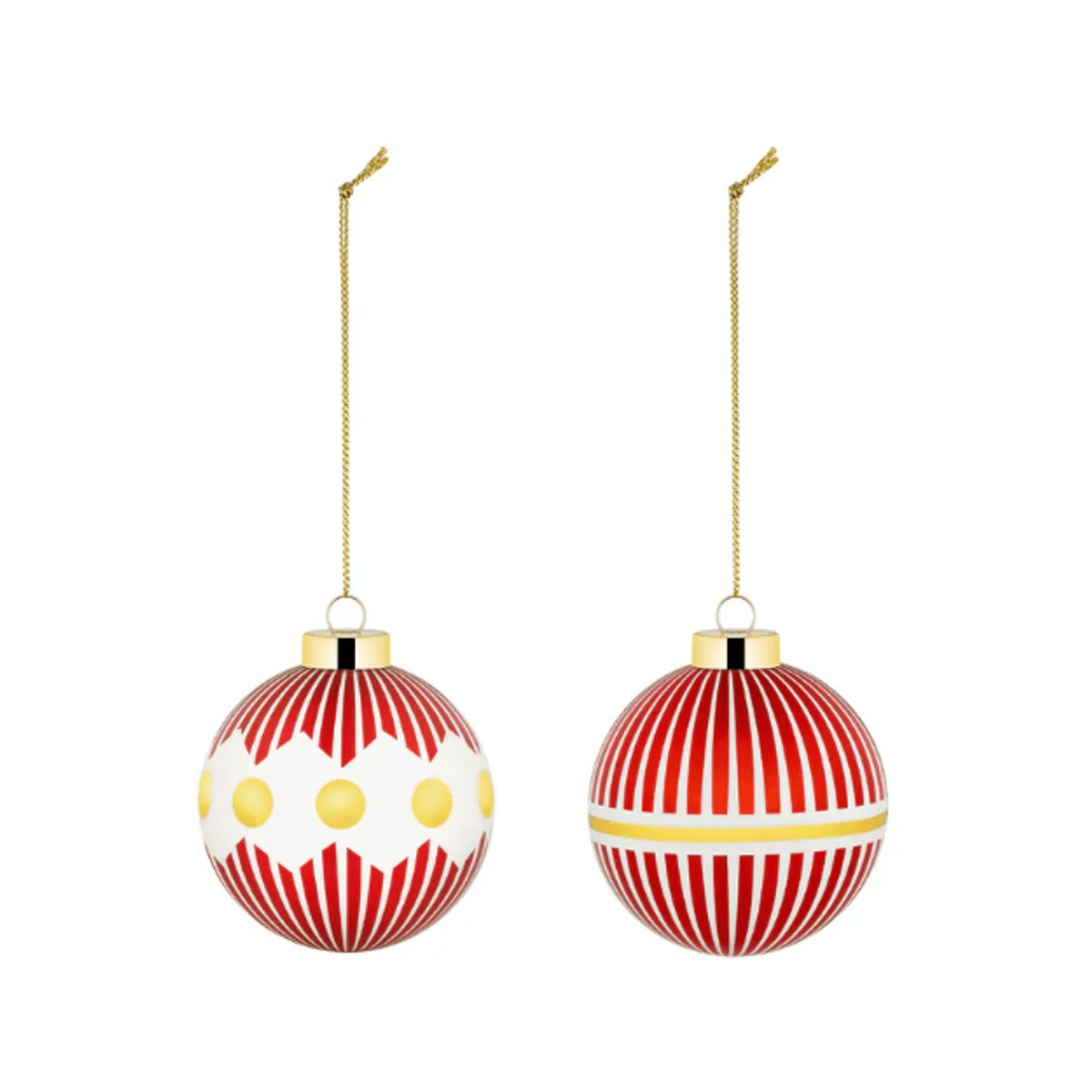 Alessi Delight Julekule Striper 2 stk