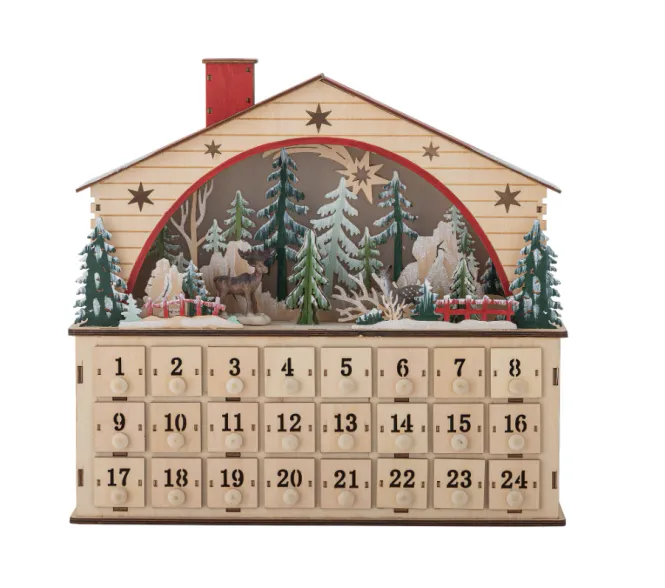 Hovedbilde Bloomingville Melvin Adventskalender med LED-lys